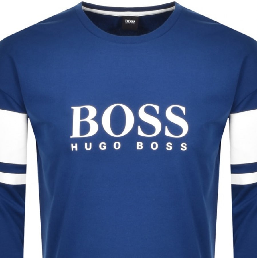 Alternative Image for ProductBOSS Bodywear Authentic Sweatshirt Blue2